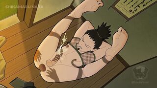 Shikamaru gets wrecked by his shadow in raw naruto gay hentai