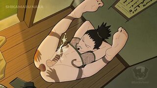 Shikamaru gets wrecked by his shadow in raw naruto gay hentai