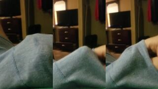 Gay cumshot in boxers POV guy jerks off solo destroys underwear