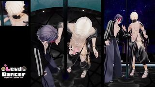 Blonde Japanese boy squirts and cums in gay VRChat hentai