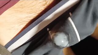 Twink twink twink fucks his underwear full of white cum