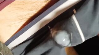 Twink twink twink fucks his underwear full of white cum