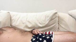 Military Bear Edges and Talks Dirty Using Your Straight Cock