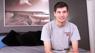 Tall stud chris destroys his big dick raw solo