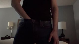 Twink Gets His Jeans Fucked By Giant Cock Slurping Slob