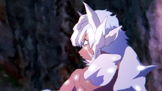 Wolf Man Ollix Face Fucks Twink Pan Raw in the Mouth Came