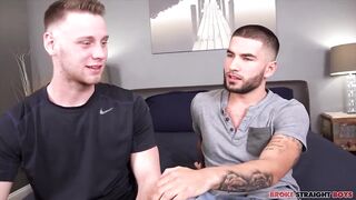Vadim Black And Brandon Evans destroyed straight jock cum dump bareback