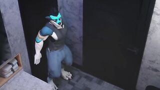 Geordie muscle expands cock growth animation cum leak