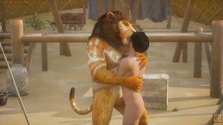 Lion Furry Twink Gets Destroyed Knotting Hole Pounded Hard