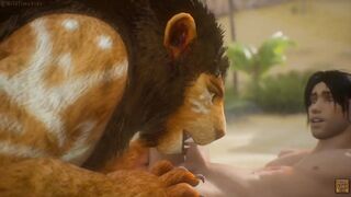 Lion Furry Twink Gets Destroyed Knotting Hole Pounded Hard