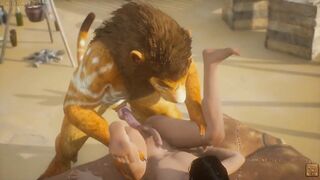 Lion Furry Twink Gets Destroyed Knotting Hole Pounded Hard