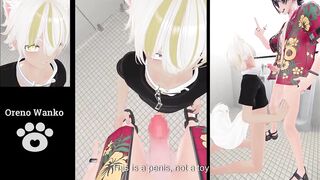 Gay VRChat anime cg teaches dog blowjob english subtitles