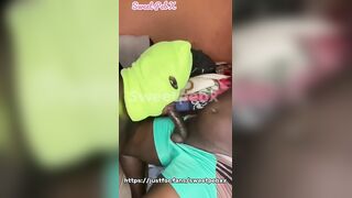 Daddy's big black cock destroyed my throat with a huge cum explosion
