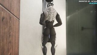 Male Turian Shower Grows His Monster Muscle Dick to Gay Alien Expansion