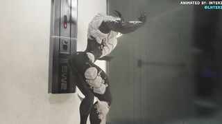 Male Turian Shower Grows His Monster Muscle Dick to Gay Alien Expansion