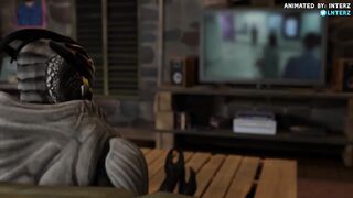 Turian’s Big Cock Grows His Huge Ass to Alien Size in Gay Hyper Animation