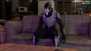Turian’s Big Cock Grows His Huge Ass to Alien Size in Gay Hyper Animation