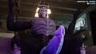 Turian’s Big Cock Grows His Huge Ass to Alien Size in Gay Hyper Animation