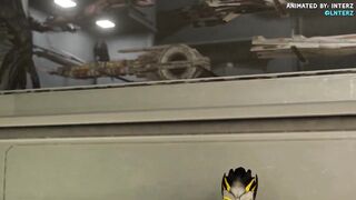 Male Turian Muscles Hyper Grow Big Alien Dick Animation