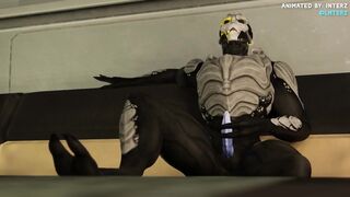 Male Turian Muscles Hyper Grow Big Alien Dick Animation