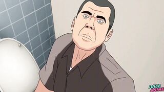 Bara yaoi college bathroom gangbang old man destroys young hunk raw hentai