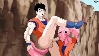 Gohan destroyed by Majin Boo in raw gay yaoi sexanime