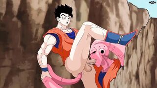 Gohan destroyed by Majin Boo in raw gay yaoi sexanime