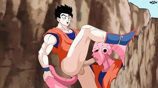 Gohan destroyed by Majin Boo in raw gay yaoi sexanime