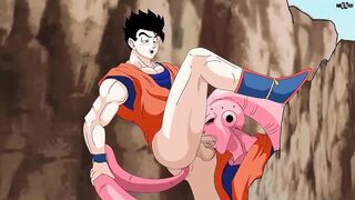 Gohan destroyed by Majin Boo in raw gay yaoi sexanime