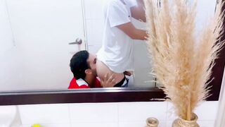 Straight footballer tears off condom to stuff me bareback and dump cum deep inside my twink ass