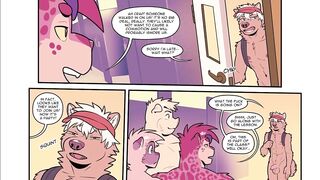 Furry twink gets destroyed in college rough gay sex