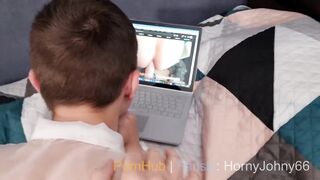 Big cock twink destroys his boy before school