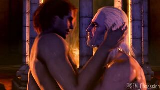 Geralt and Dandelion end up choking on each other’s cum at Kaer Morhen
