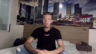 Straight boy with girlfriend gets paid for hardcore sex with gay anal and sucking cock