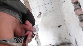 Young uncut boy gets mouth stuffed with public dick and chokes on cum