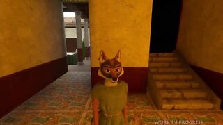 Teacher breaks in students with big horsecock in 3D gay furry class