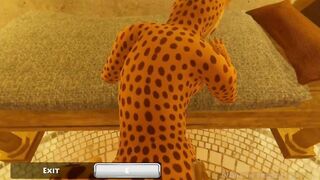 Teacher breaks in students with big horsecock in 3D gay furry class