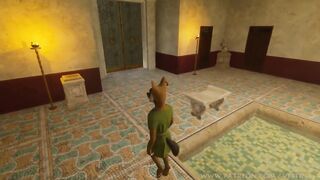 Teacher breaks in students with big horsecock in 3D gay furry class