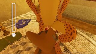 Teacher breaks in students with big horsecock in 3D gay furry class