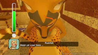 Teacher breaks in students with big horsecock in 3D gay furry class