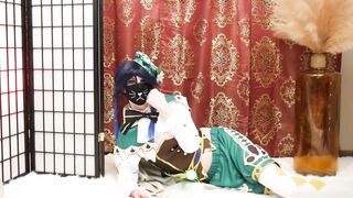 Genshin Impact Femboys Venti x Albedo raw thick cock stuffed