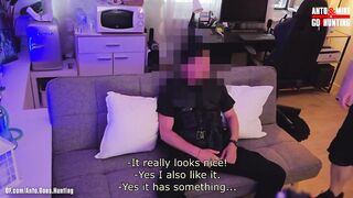 Dominant Security officer gets worshipped and blown by straight guy