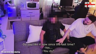 Dominant Security officer gets worshipped and blown by straight guy