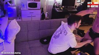 Dominant Security officer gets worshipped and blown by straight guy