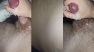 Gay for pay straight guy makes huge mess with his cum