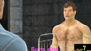 Doctor destroys submissive inmate in rough prison gangbang