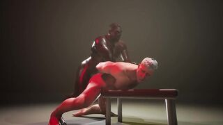 Gay deepboyo creampie destroyed on the table 3D