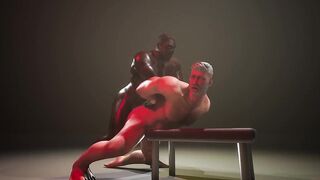 Gay deepboyo creampie destroyed on the table 3D