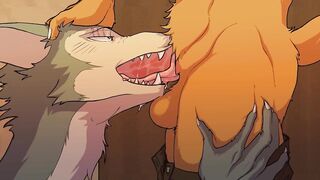 Louis gets his thick cock deep throat gagged in the Beastars dressing room