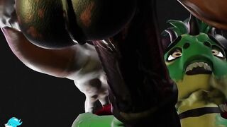 Dragonboy gets his big horse boy hole pounded raw and rough in 3D gay furry animation